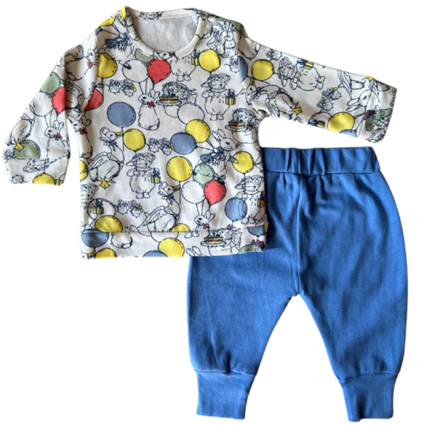 Pullover & Pants - Bunny Be Blue